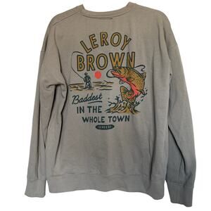 Sendero Provisions Leroy Brown Sweatshirt M Graphic Fishing Crewneck GORPCORE
